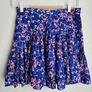ISABEL MARANT Floral Blue and Pink Skirt